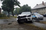 Groźna kolizja na ulicy Bałtyckiej w Słupsku. Seat uderzył w mercedesa