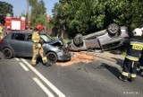 Trzy osoby ranne w wypadku w Turbi koło Stalowej Woli. Zderzyły się tam dwa samochody, jeden z nich dachował