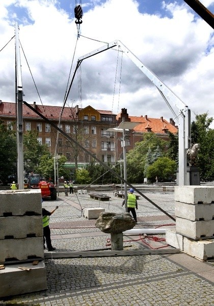 Budowa strefy kibica w Szczecinie