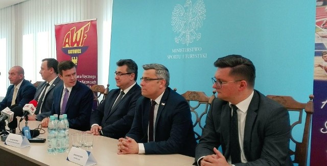 Konferencja ministra Witolda Bańki na AWF Katowice