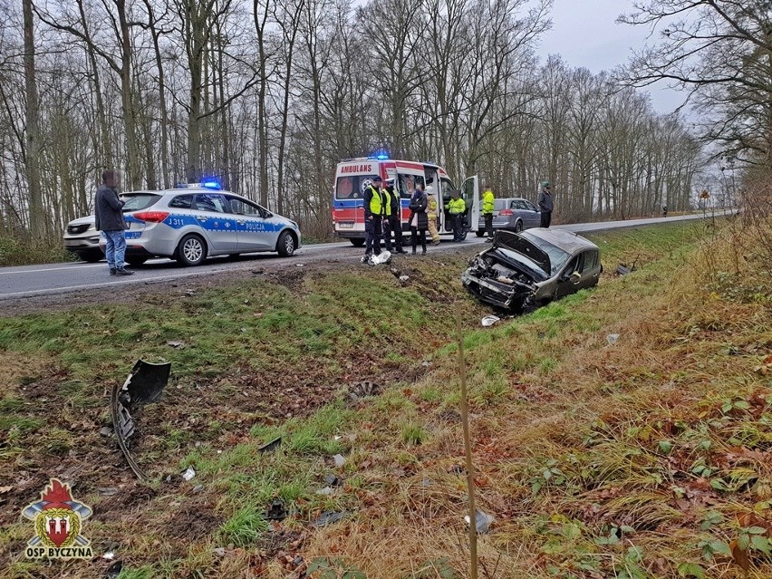 Wypadek na DK 11 między Gołkowicami a Kostowem (w gminie...