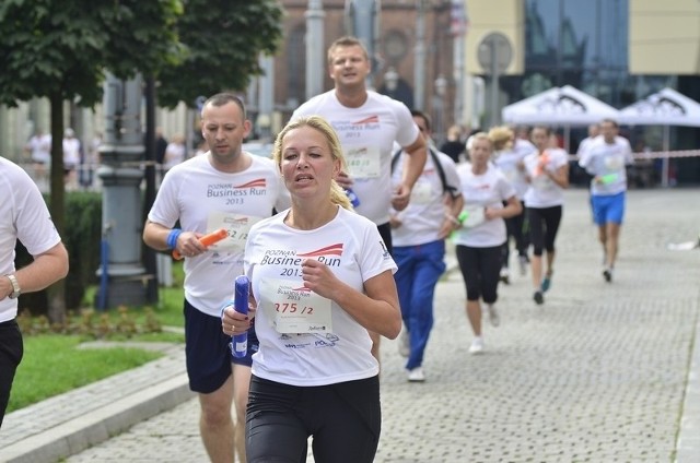 Uczestnicy Poznań Business Run na trasie