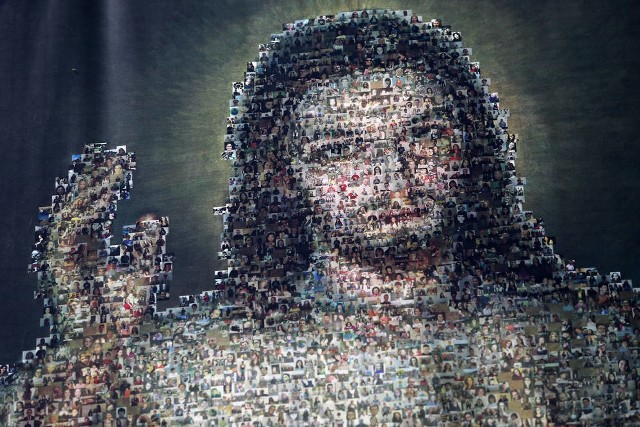 Wizerunek Jezusa Miłosiernego składa się z ponad 15 tys. zdjęć