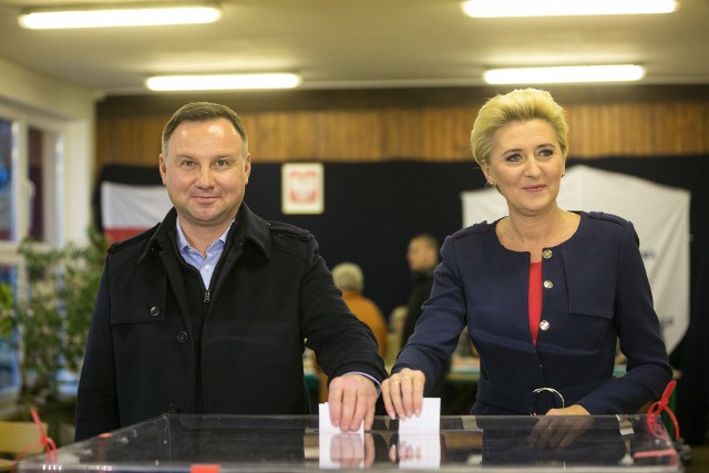 Wybory samorządowe 2018 - druga tura. Prezydent Andrzej Duda zagłosował w Krakowie