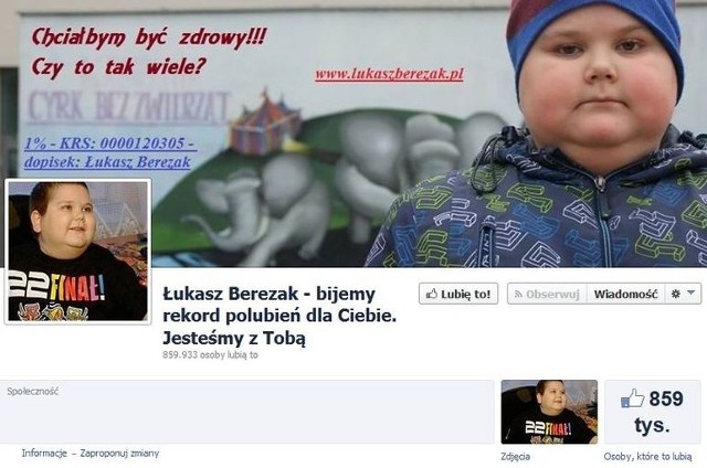 Na Facebooku zniknęło dziś największe nieoficjalne konto o Łukasz Berezaku zachęcające do polubienia. Wiadomo już, ze było nieoficjalne.