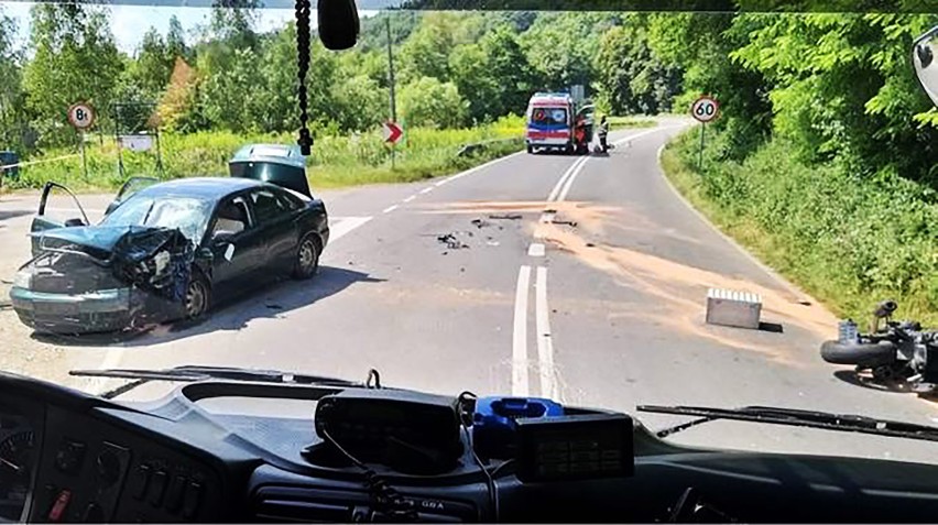 Motocyklista z gminy Stary Sącz zginął w wypadku koło Zakliczyna