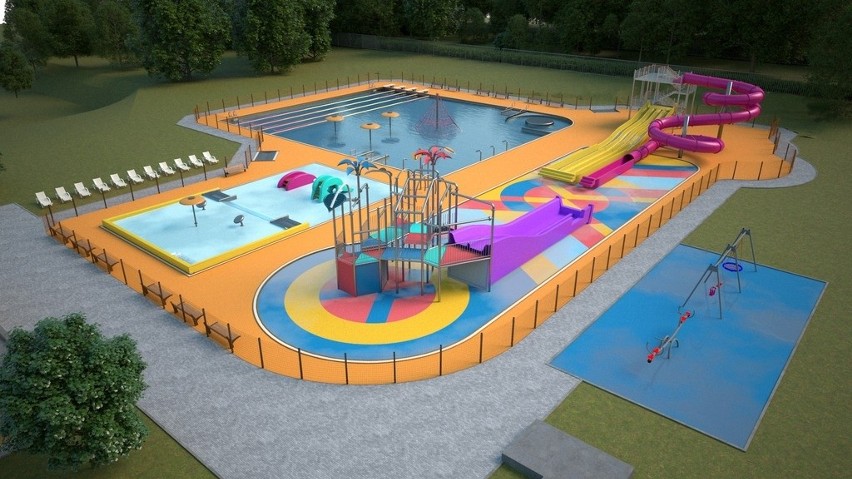 Tak będzie wyglądać nowy basen odkryty w Oleśnie.