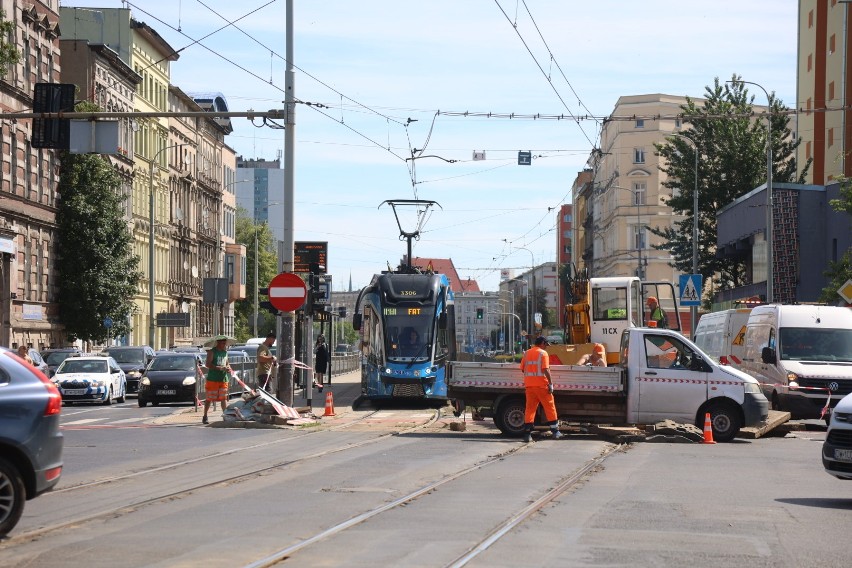 Awaria torowiska i konieczny pilny remont w centrum Wrocławia. Zmiany w kursowaniu tramwajów do odwołania