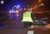 Wypadek pod Kraśnikiem. 27-letni motorowerzysta potrącony przez samochód osobowy