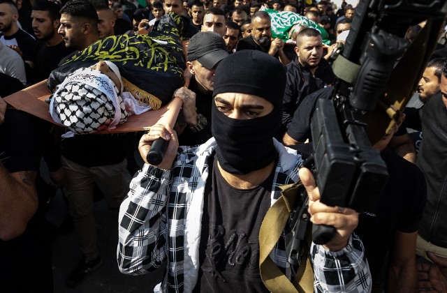 Pogrzeb członka Islamskiego Dżihadu Palestyny, zabitego przez Izraelczyków