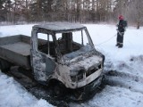 Botkuny - Pożar samochodu (zdjęcia)