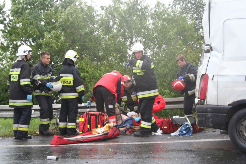 Wypadek autokaru Gdynia-Katowice w Głogówku Królewskim