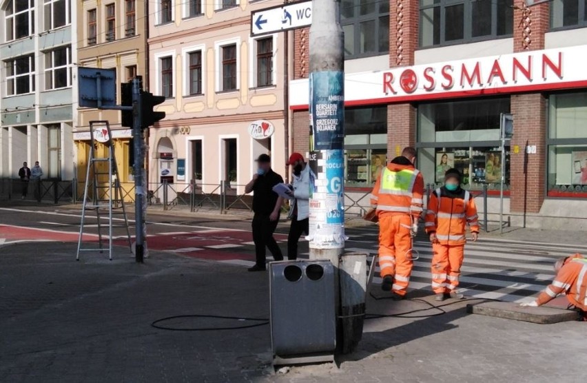 Remont na skrzyżowaniu Kazimierza Wielkiego i Ruskiej we...