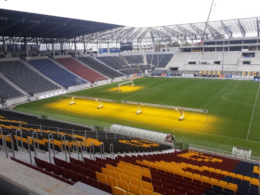 Stadion Pogoni Szczecin - stan prac na 21 września 2021.