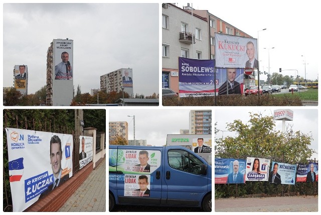 Tak we Włocławku reklamują się kandydaci na prezydenta i do rady miasta [zdjęcia]