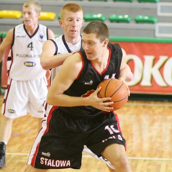 Koszykarze Stali Stalowa Wola (z piłką Maciej Maj) zajęli w Mistrzostwach Podkarpacia trzecie miejsce.
