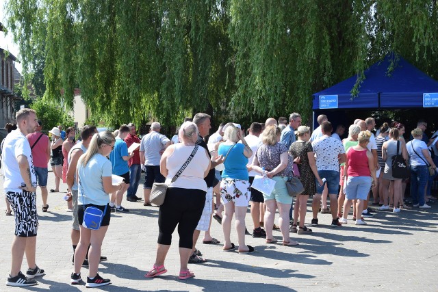 Akcja "Zaszczep się na weekend" w Sępólnie Krajeńskim spotkała się z dużym odzewem