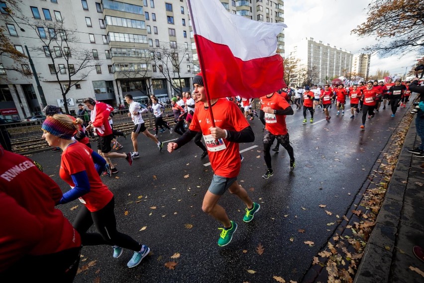 Bieg Niepodległości 2019 [TRASA] [MAPA] Utrudnienia 11.11 Którędy pobiegną uczestnicy Biegu Niepodległości?