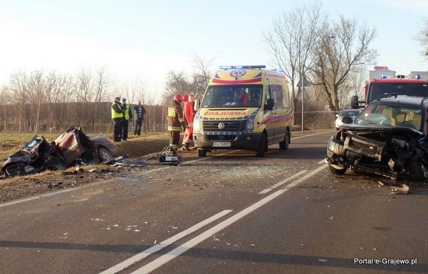 Wypadek śmiertelny na trasie Grajewo - Ruda na drodze...