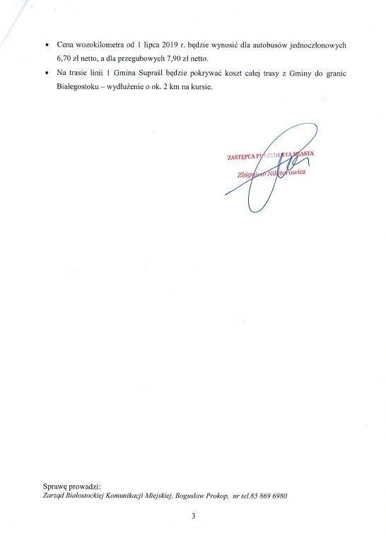 Pisma, które z białostockiego magistratu dostał burmistrz...