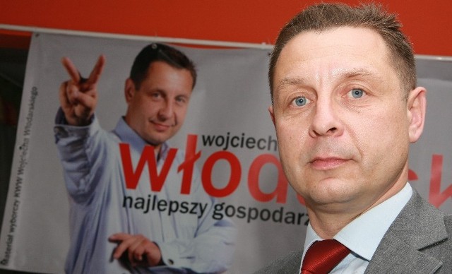 Kandydat ubiega się o urząd burmistrza pod hasłem "Wojciech Włodarski - najlepszy gospodarz dla Międzyrzecza&#8221;.