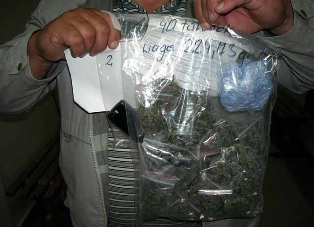 Policjanci znaleźli ponad 224 gramy marihuany