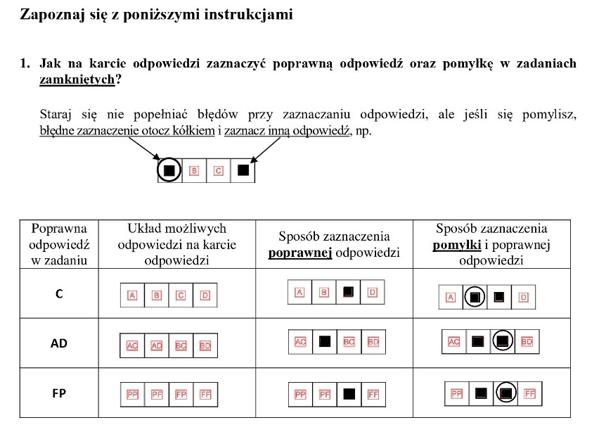 Zobacz arkusz i prawidłowe odpowiedzi ---->