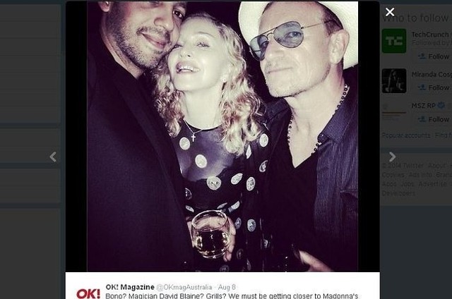 Madonna świętuje urodziny (fot. screen z Twitter.com)