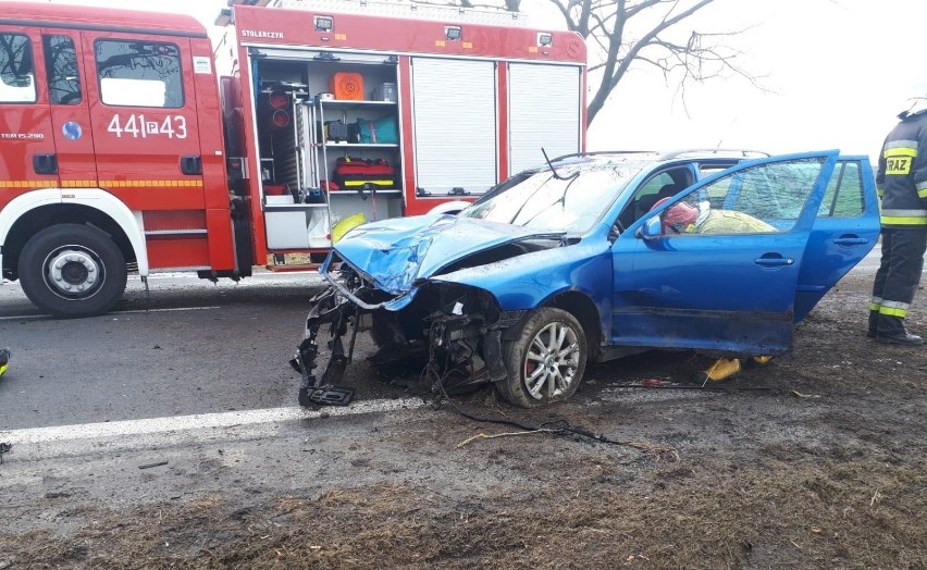 W piątek około godz. 13 na trasie Grodzisk Wlkp. - Ptaszkowo...