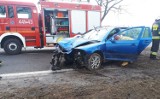 Kolejny wypadek na trasie Grodzisk - Ptaszkowo. Kierowca w ciężkim stanie