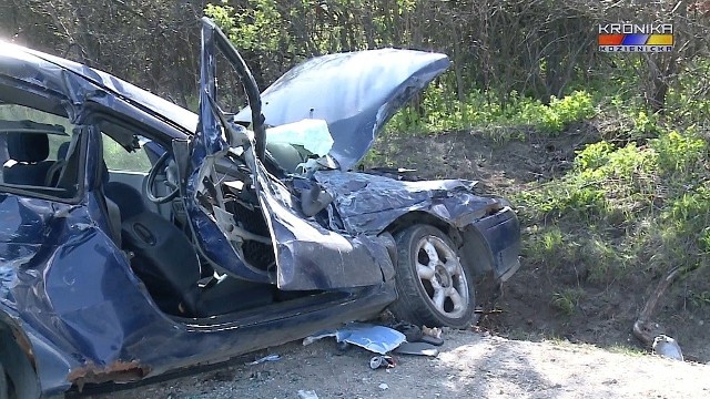 Wypadek w Nowinach w gminie Kozienice.