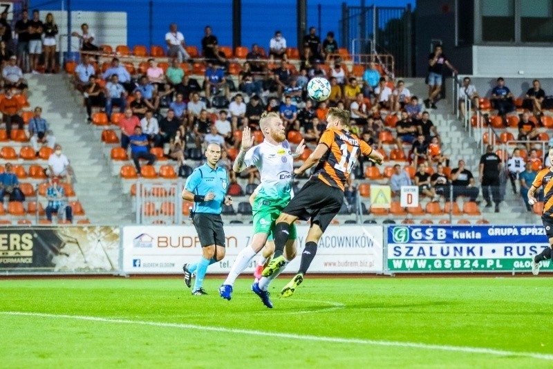 Fortuna 1 Liga. Radomiak Radom wygrał 2:1 z Chrobrym w Głogowie [ZDJĘCIA Z MECZU]