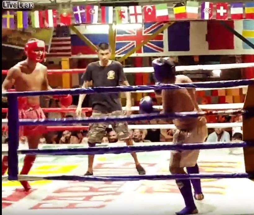 Pijany polski turysta staje do walki przeciwko tajskiemu bokserowi [zdjęcia, wideo]