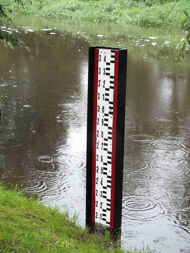 W sobotę po południu stan wody w Kamiennej w Wąchocku o kilkanaście centymetrów przekroczył stan alarmowy.