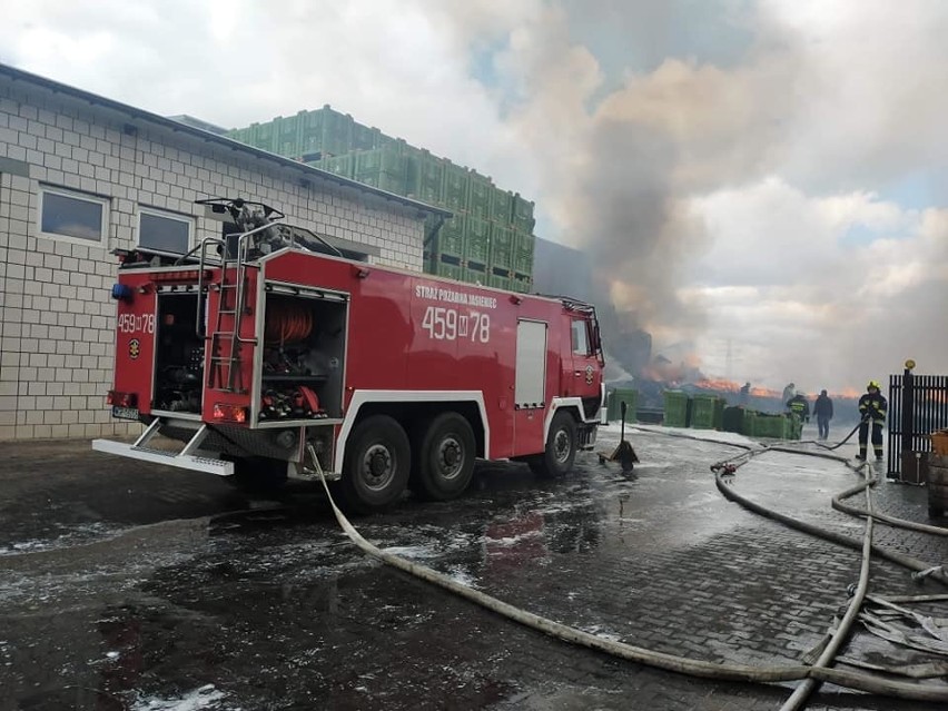 Strażacy walczyli z olbrzymim pożarem w gminie Warka ponad 6...