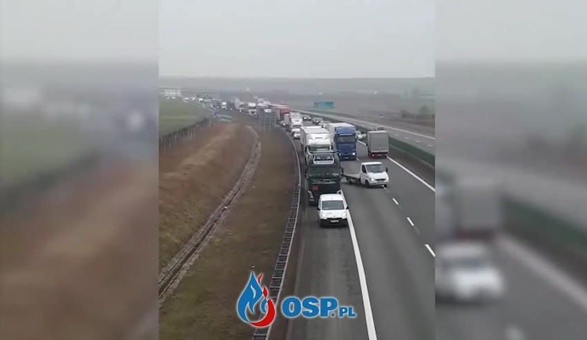 Korytarz życia po polsku. Kierowcy jechali autostradą A4 pod prąd po wypadku pod Strzelcami Opolskimi [ZDJĘCIA, WIDEO +18]