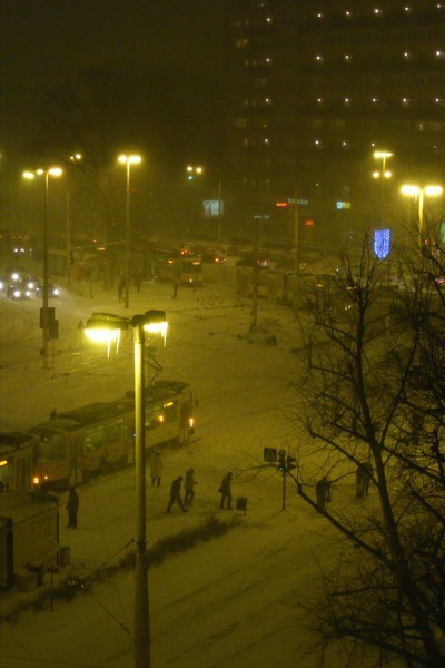 Trawaj zablokował Plac Rodła