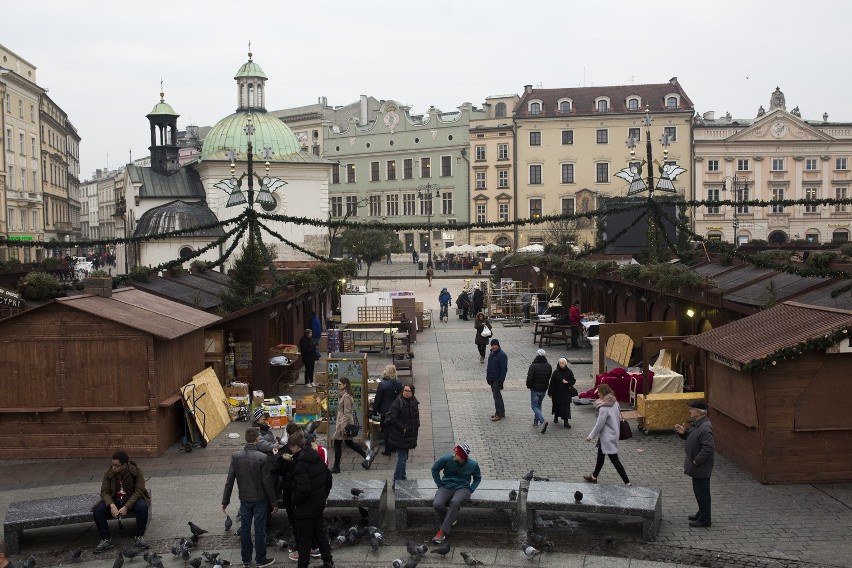 Targi Bożonarodzeniowe na Rynku Głównym w Krakowie