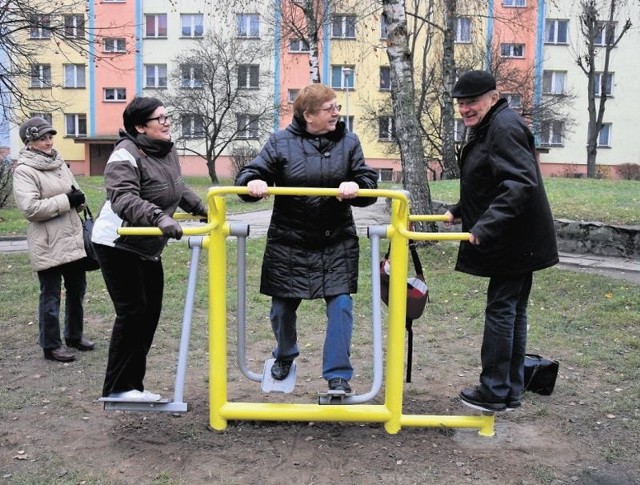 Nowa sokólska siłownia na świeżym powietrzu ma już stałych bywalców