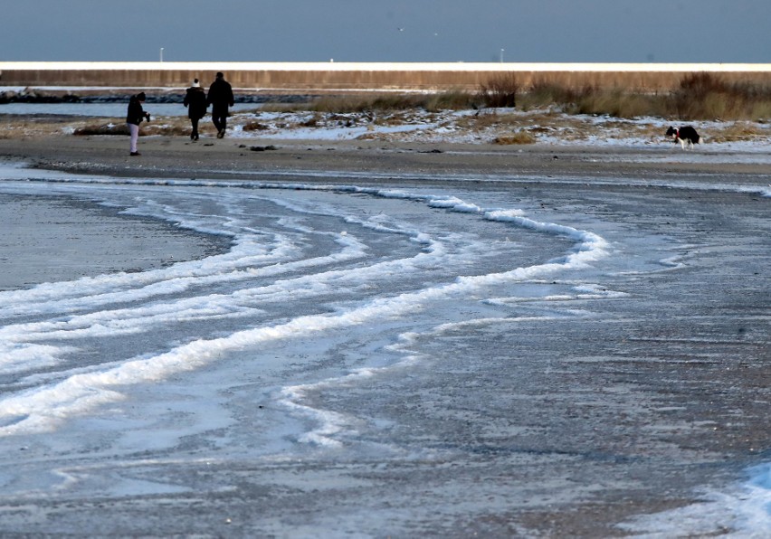 Bajkowa zima na plaży w Świnoujściu