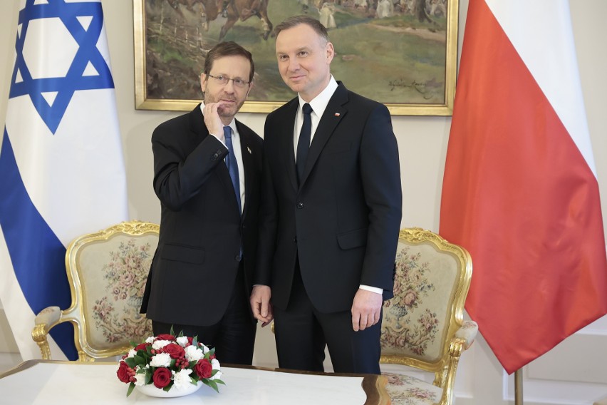 Spotkanie prezydentów Polski i Izraela. O czym rozmawiali?