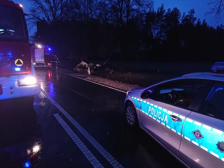 Czechowizna. Wypadek na DK 65. Mężczyzna zginął na miejscu