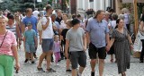 Tysiące turystów na Rynku w Sandomierzu. Oblężone lodziarnie i knajpki