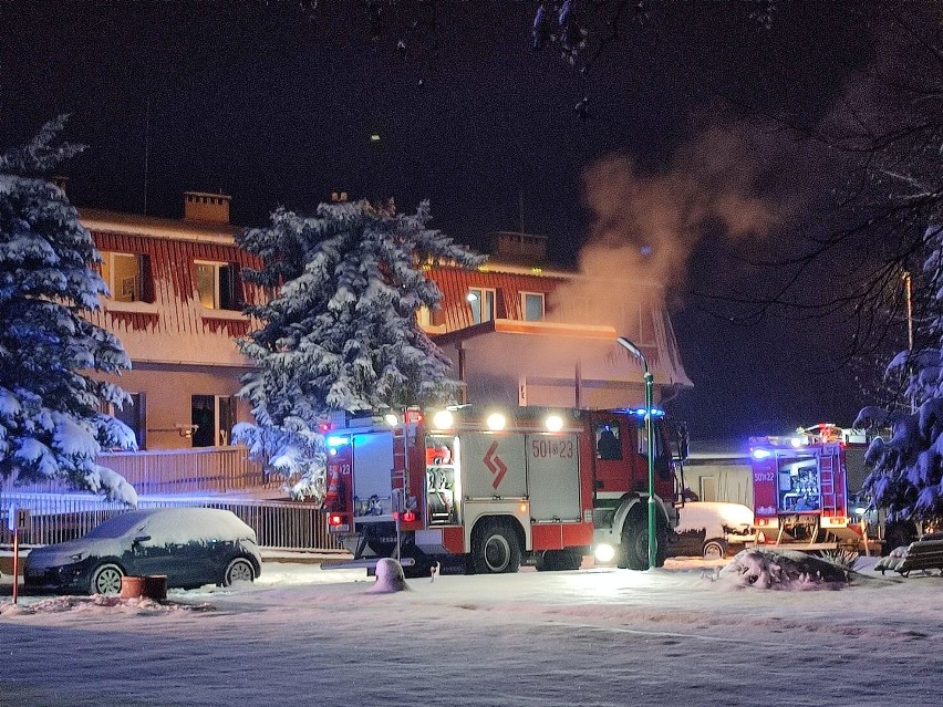 Nocny pożar w Domu Pomocy Społecznej w Lublińcu. Ewakuowano...