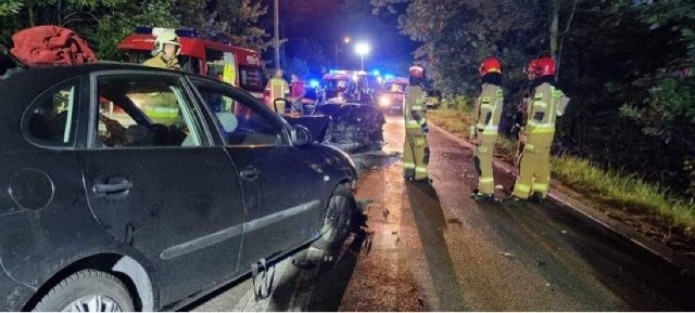 Wypadek w Stegnie 7.07.2021 r. Zderzyły się dwa samochody