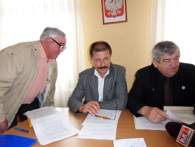 Od lewej: Marian Zubik, Józef Nowak i Antoni Kuś