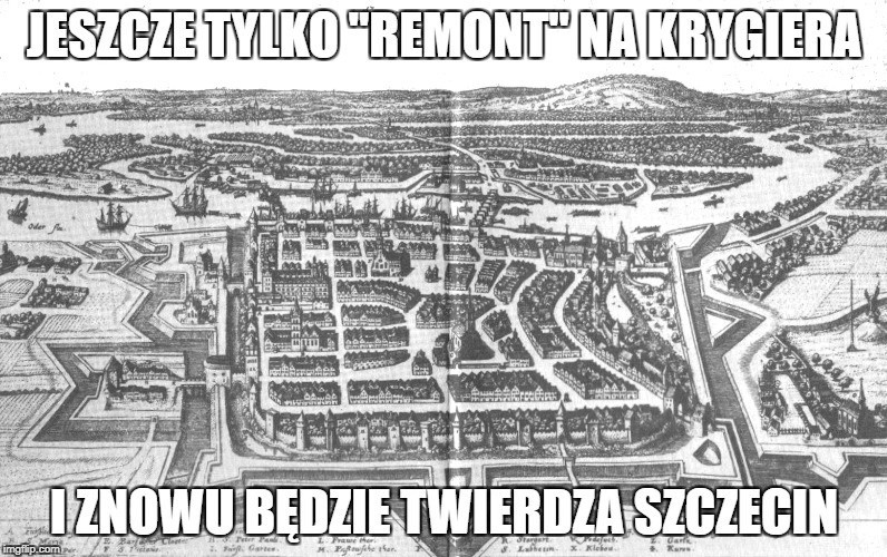 Memy i dowcipy o remontach i korkach w Szczecinie