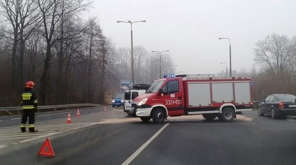 Wypadek w Bielsku-Białej: Do groźnie wyglądającego zderzenia...