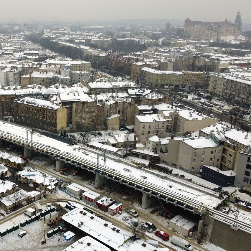 Kolejarze prowadzą wielką inwestycję w centrum Krakowa