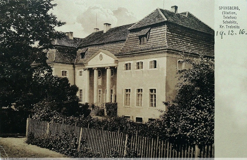 Tak pięknie prezentował się pałac w roku 1916.